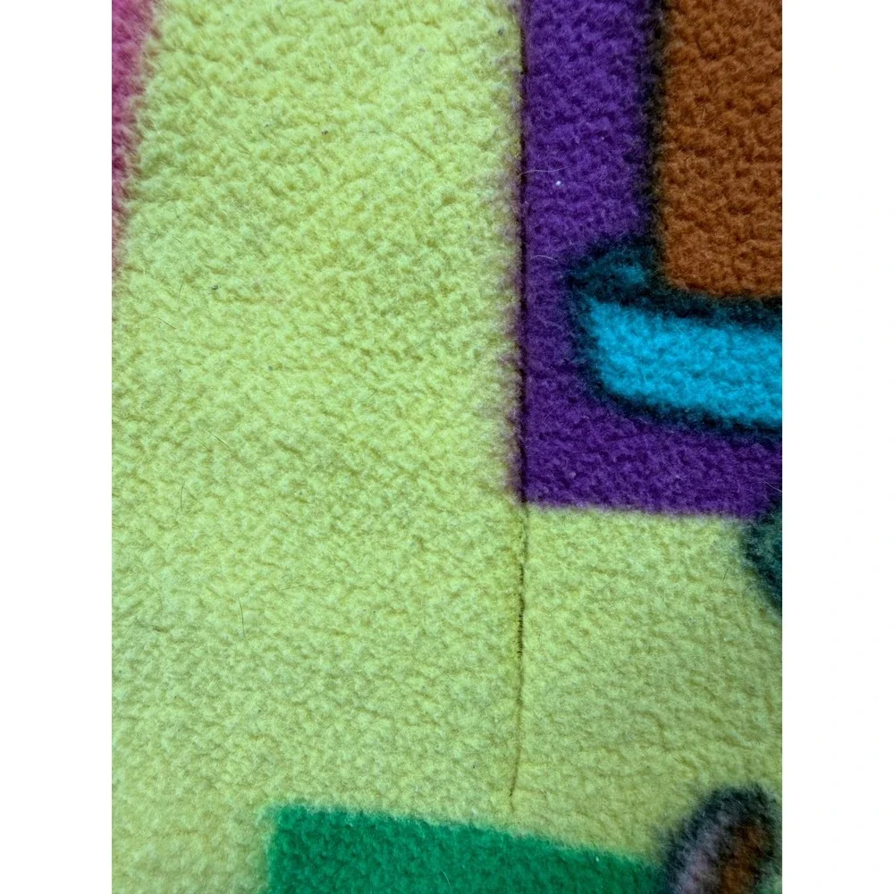Vintage Scooby-Doo Fleece Throw Blanket 60x45 Yellow Cartoon Hanna-Barbera
